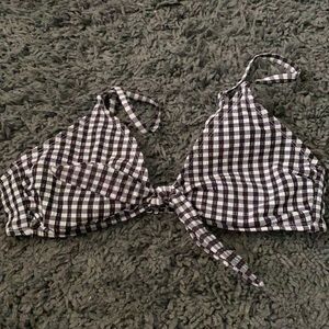 Target checkered bikini top